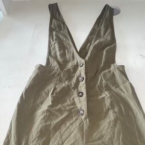 Olive romper/ jumpsuit